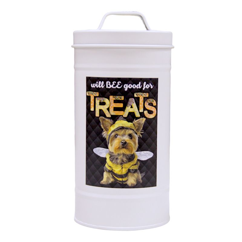 Z813DCM_D Yorkie Bumble Bee Treat Canister