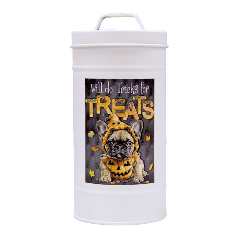 Z813DCM_E Halloween Pug Treat Canister