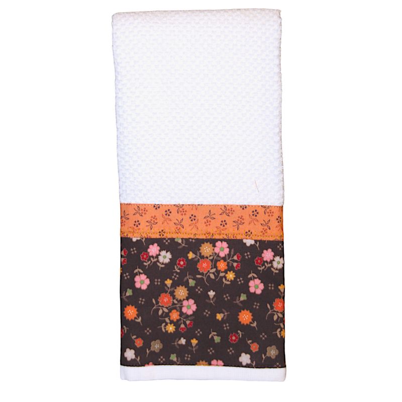 KL895T Brown Floral Towel