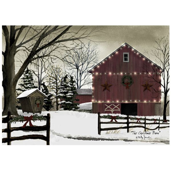 XC012L Xmas Barn Lg