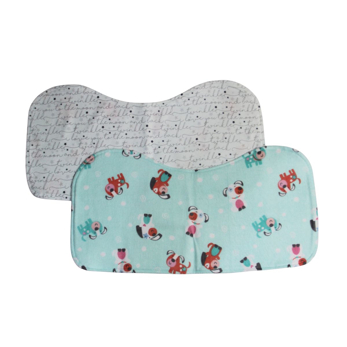 NSP103P  Twinkle Pups Burp Pad