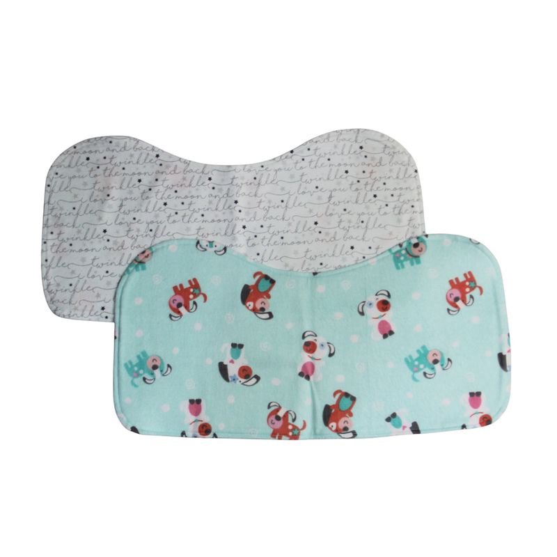 NSP103P  Twinkle Pups Burp Pad
