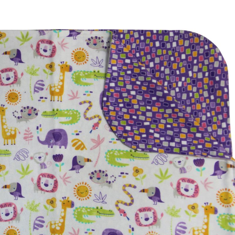 NSP120K Purple Zoo Blanket