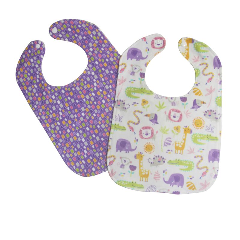 NSP120B Purple Zoo Bib