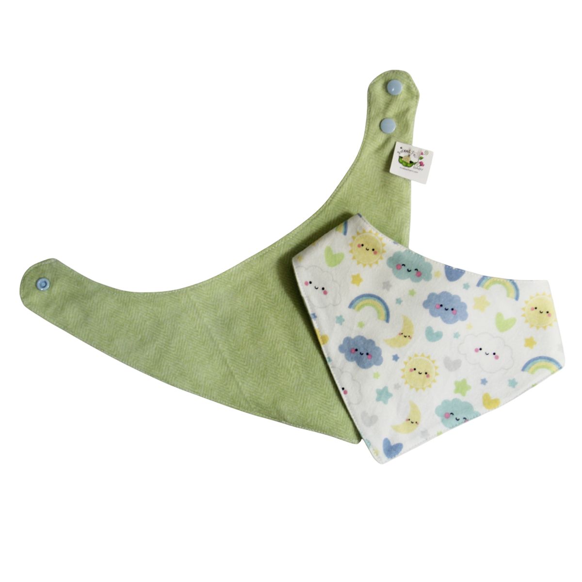 NSP112N Rainbow Bandana Bib