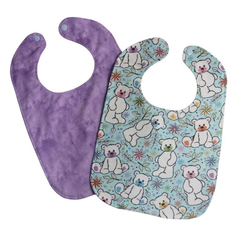 NSP113B Lavender Bear Bib