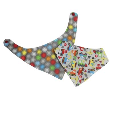NSP123N Primary Trucks Bandana Bib