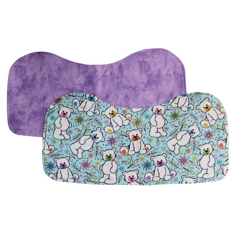 NSP113P Lavender Bear Burp Pad