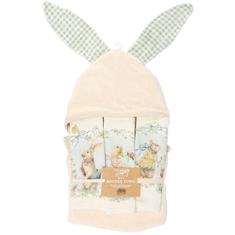 NSP125HT Bunny Hooded Bath Set