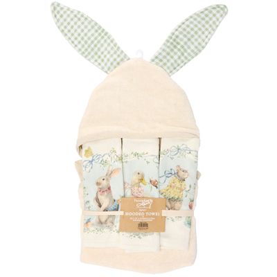 NSP125HT Bunny Hooded Bath Set