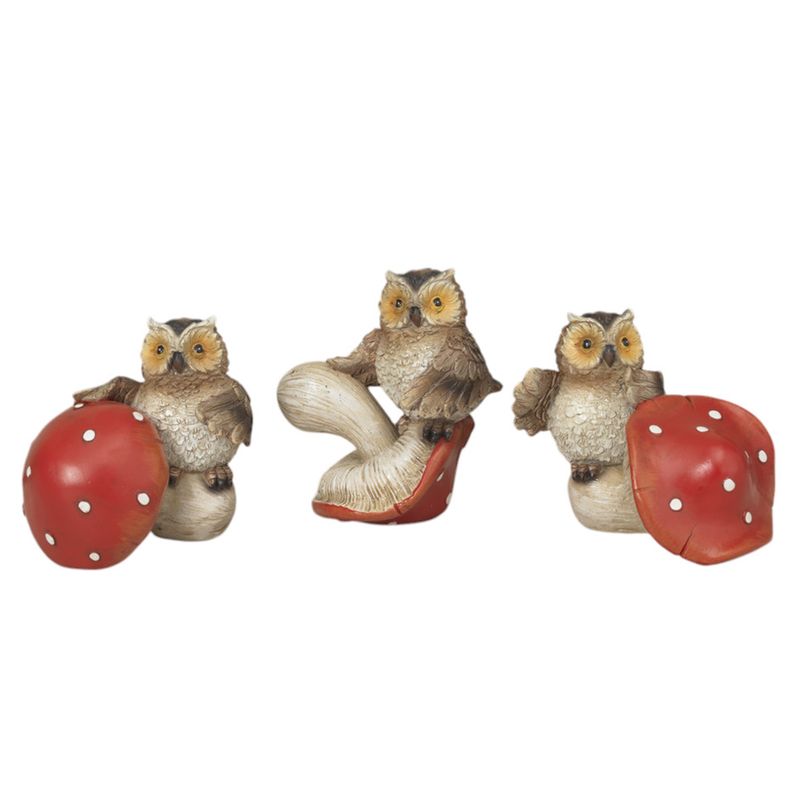 GC134 Owl on Mushroom