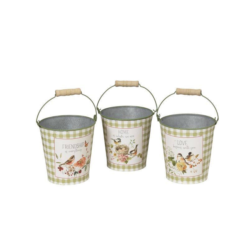 GP327 Bird Metal Buckets
