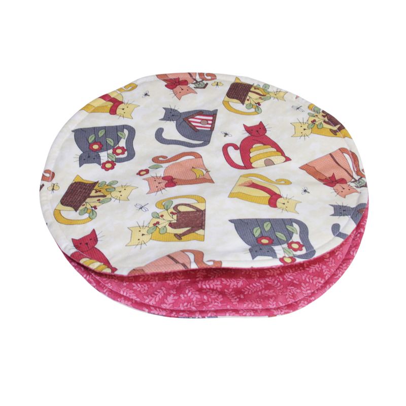 KL855O Burgundy Cat Tortilla Warmer