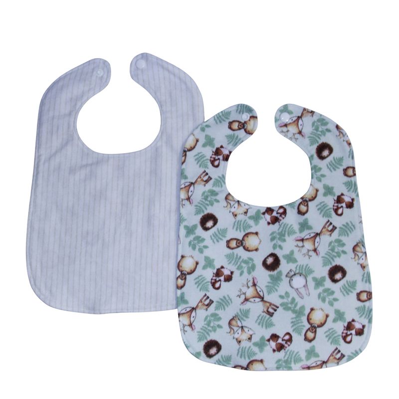 NSP109B Wood Critters Toddler Bib