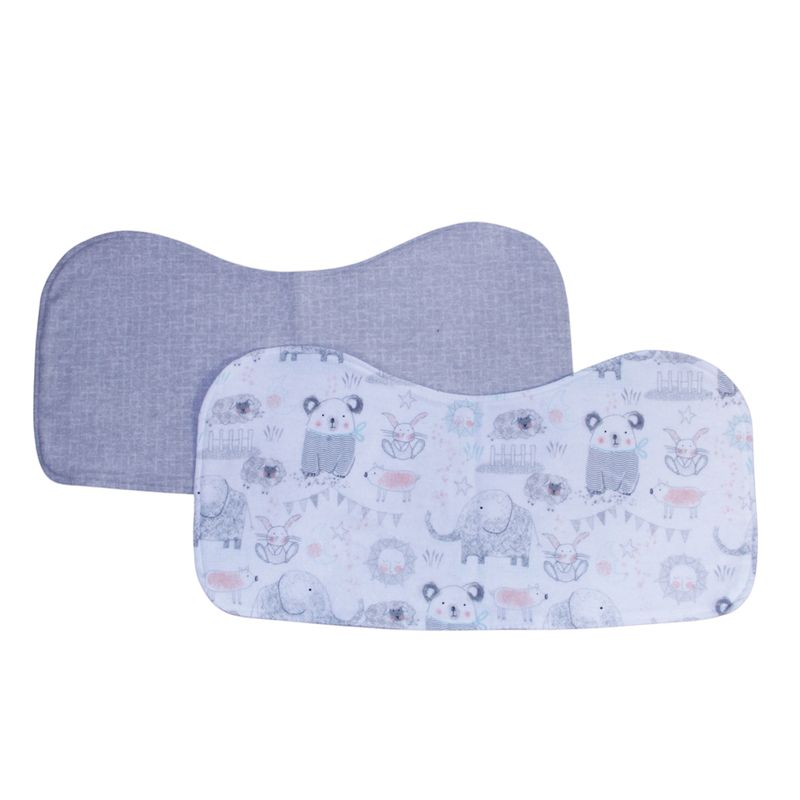 NSP108P Gray Chalk Burp Pad