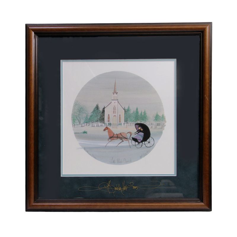 TG228 White Church Framed Print