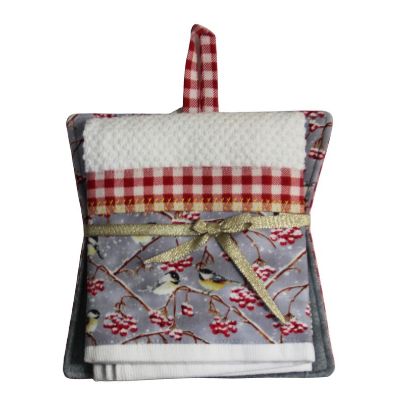 KL739KS Chickadee Check Kitchen Set