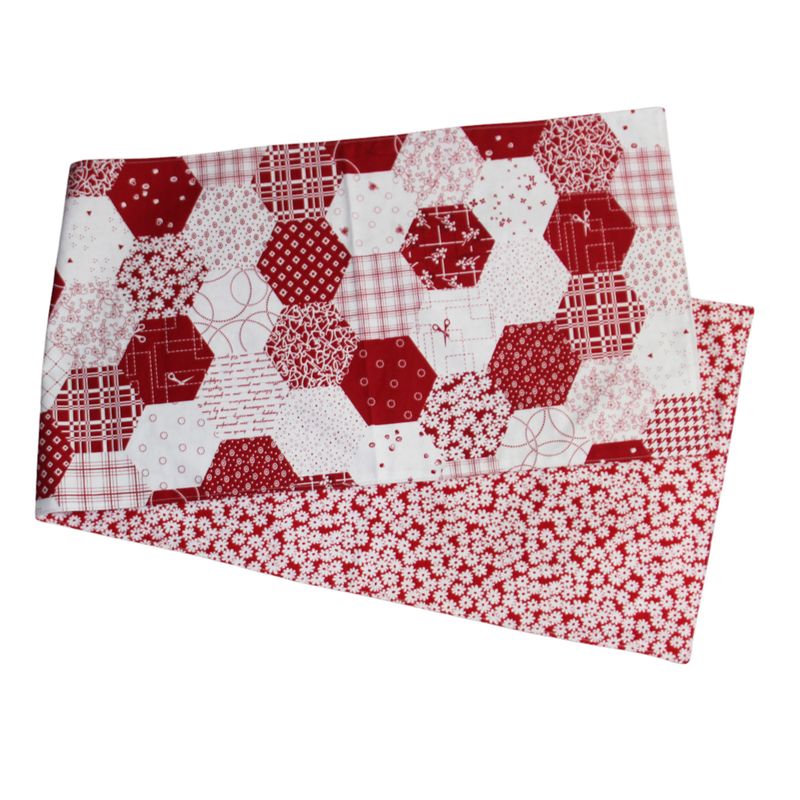 KL877R Red and White Hex Runner