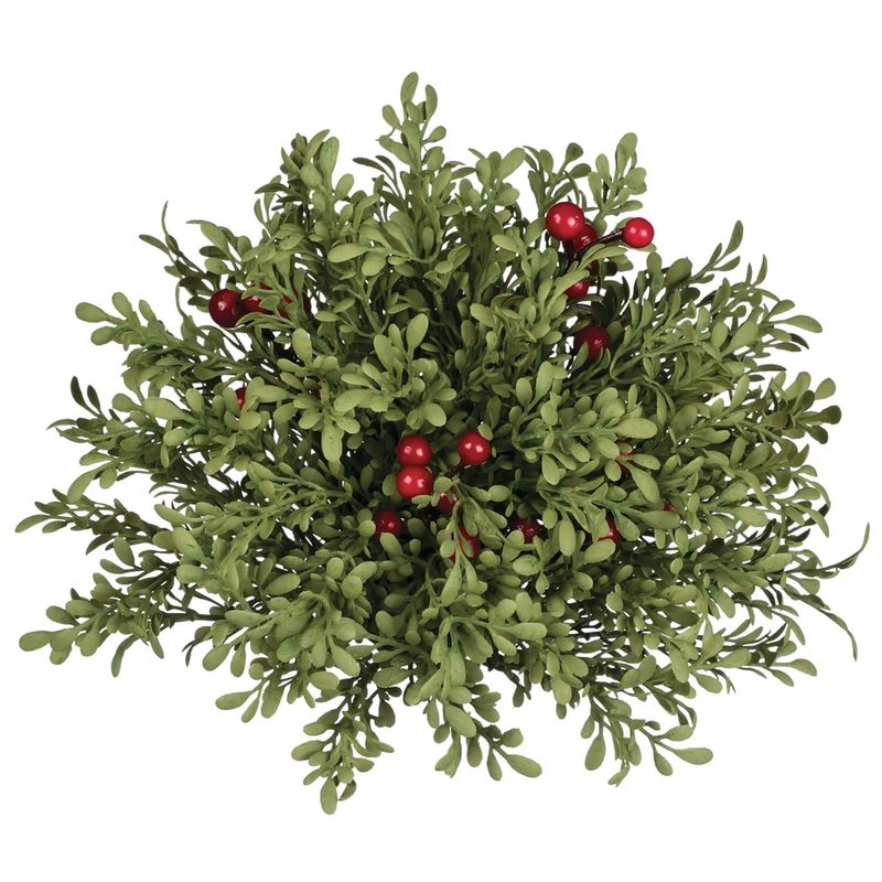 1B039Orb Mini Leaf with Holly Berry Orb