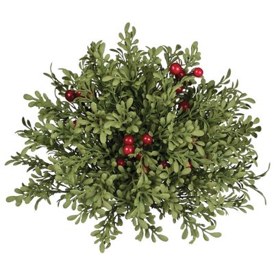 1B039Orb Mini Leaf with Holly Berry Orb