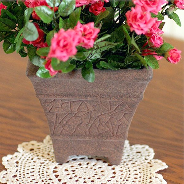 G2178L Large Faux Stone Pot