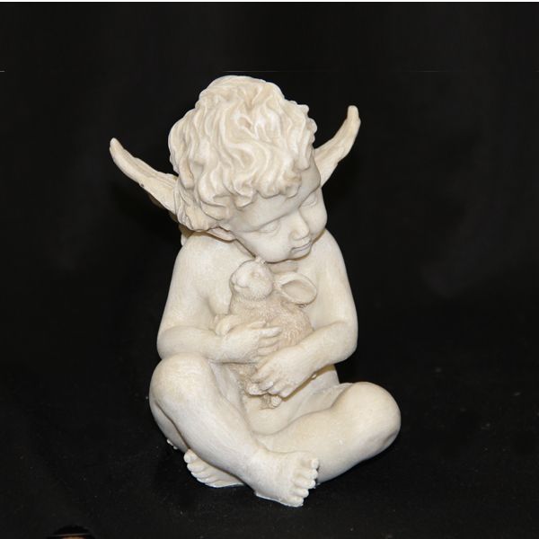 GA3903R Tiny Wonder Cherub with Hare