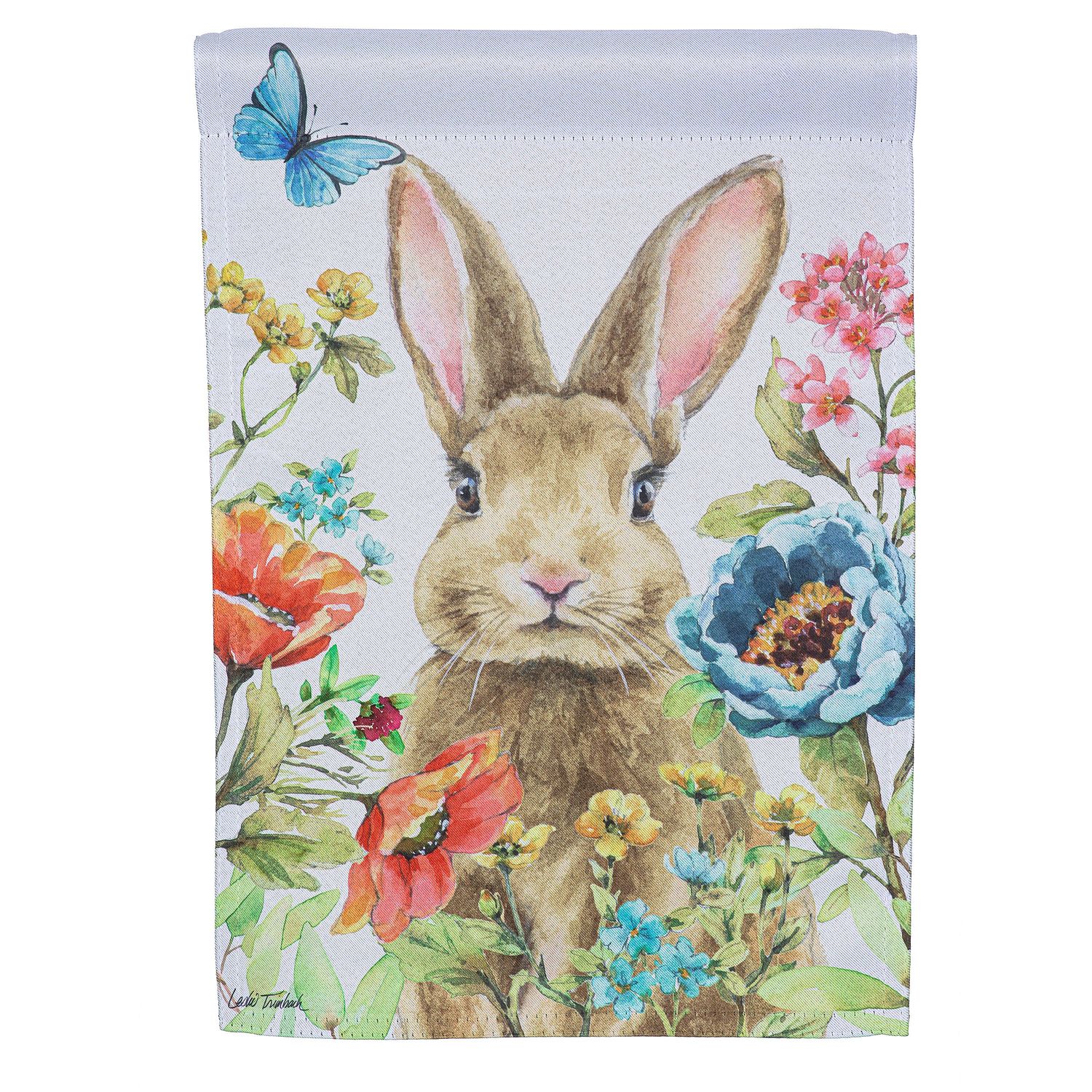 DO312G Garden Bunny Garden Flag