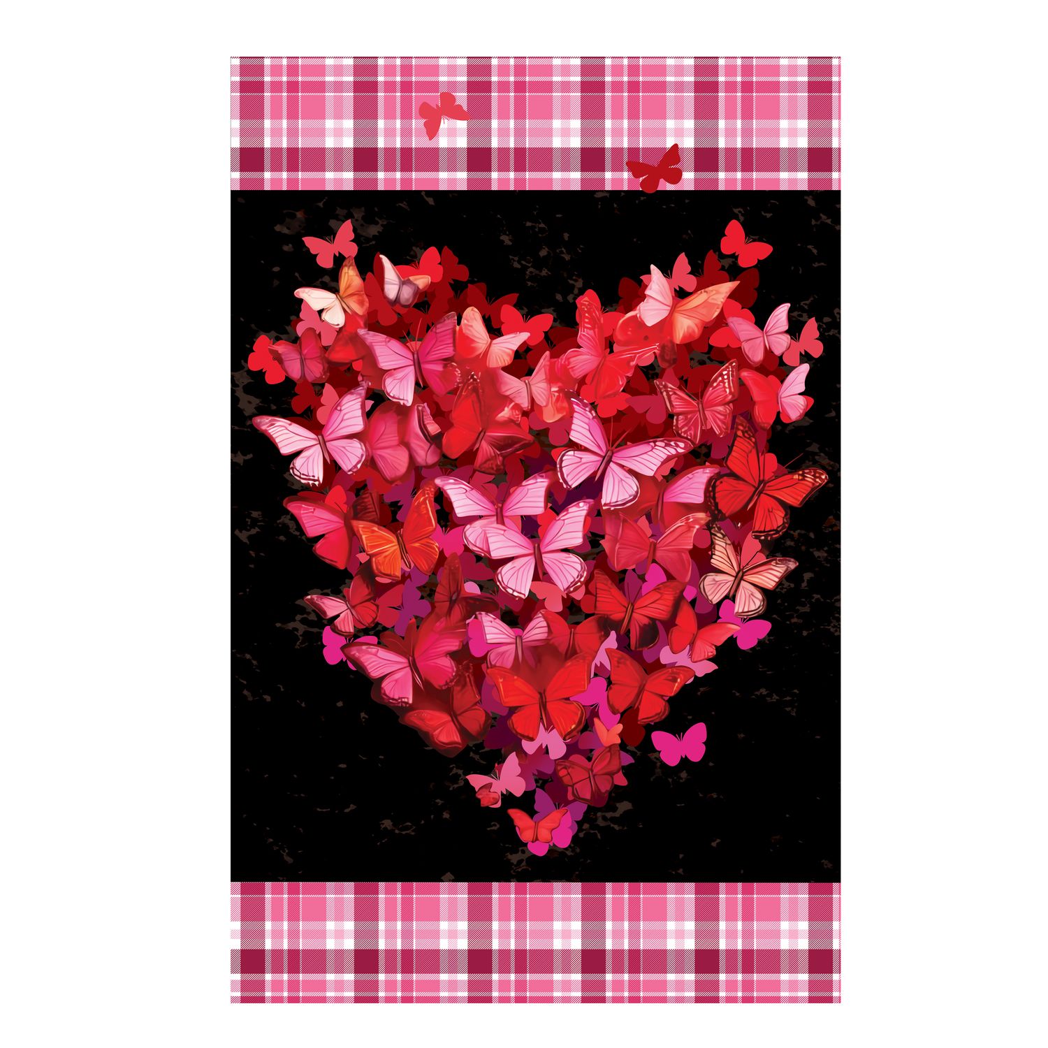 DO316G Flutter Heart Garden Flag