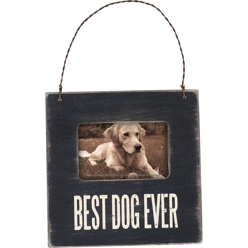 DG144 Best Dog Ever Hanging Photo Frame