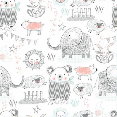 NSP108H Gray Chalk Hair Tie
