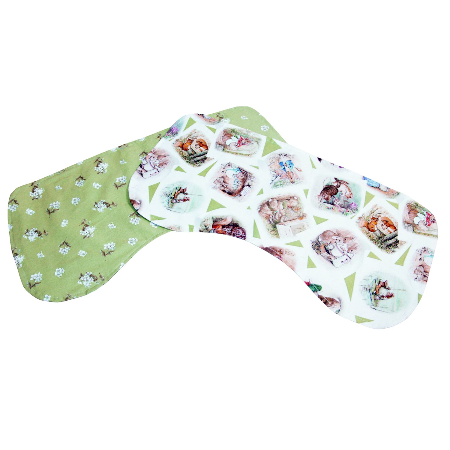 NSP125P Vintage Storybook Rabbit Burp Pad