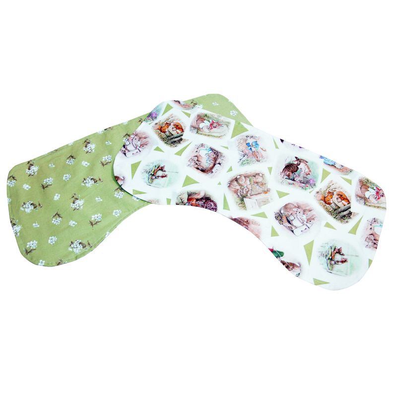 NSP125P Vintage Storybook Rabbit Burp Pad