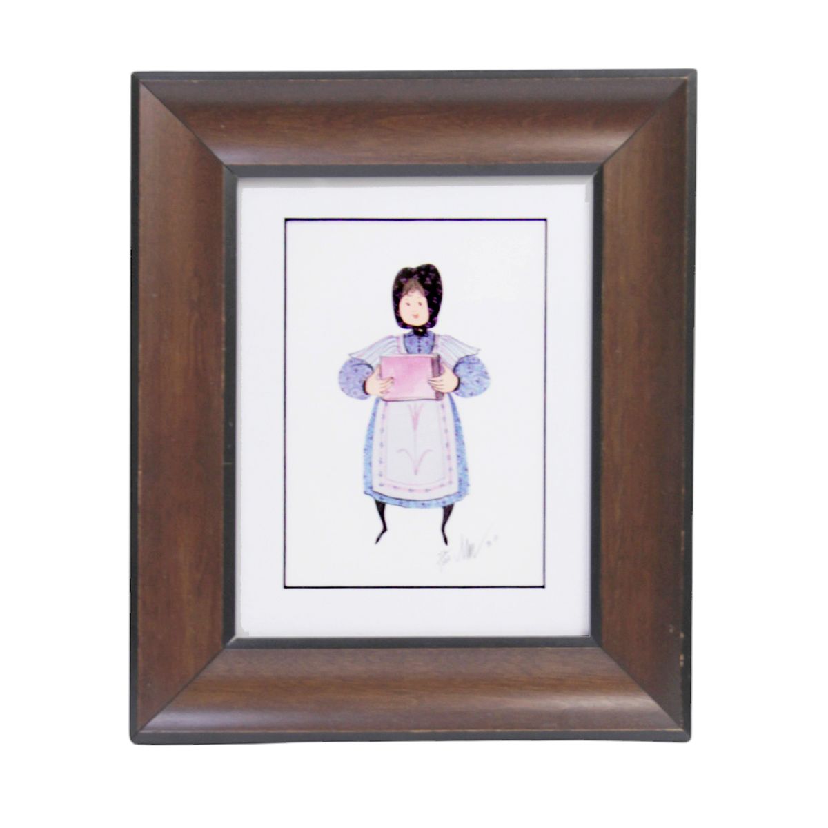 TG225 One Girl - P Buckley Moss -  Framed Print