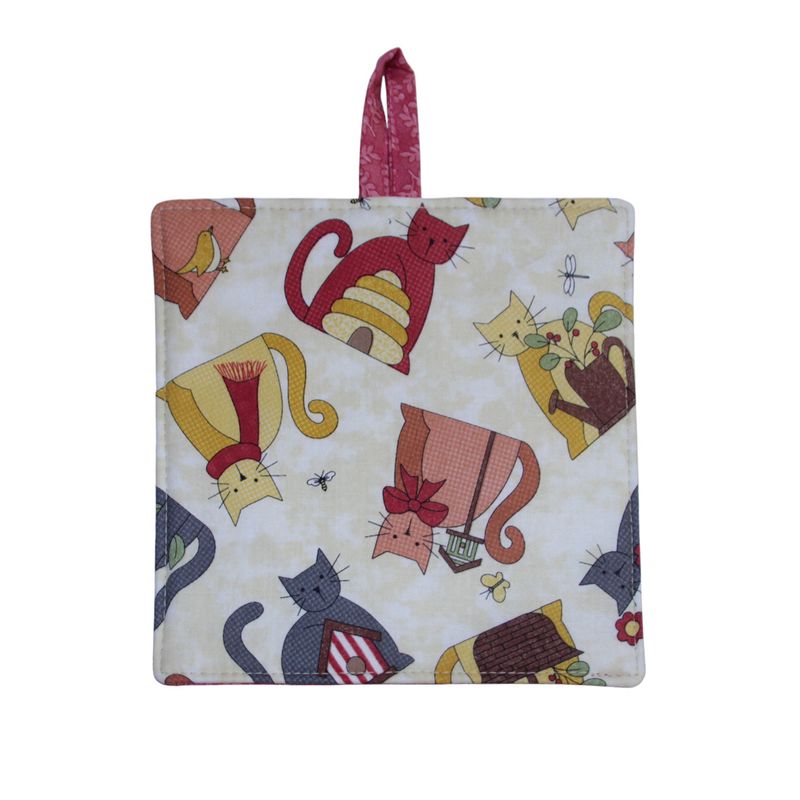 KL855H Burgundy Cat Hot Pad