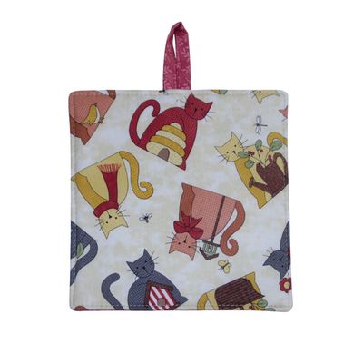 KL855H Burgundy Cat Hot Pad