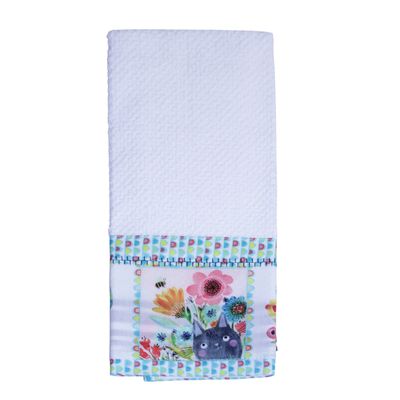 KL873T Scallop Cats Hand Towel