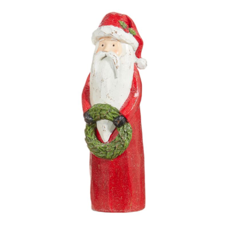 XX091 Carved Look Red Santa