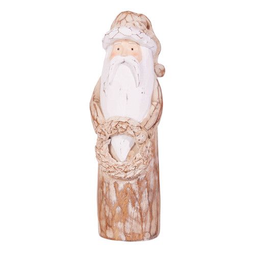 XX092 Carved Look Natural Santa