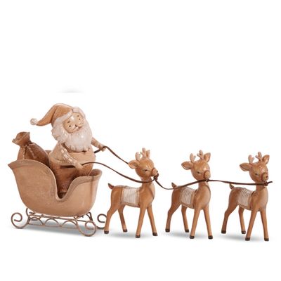 XX093 Natural Santa Sleigh