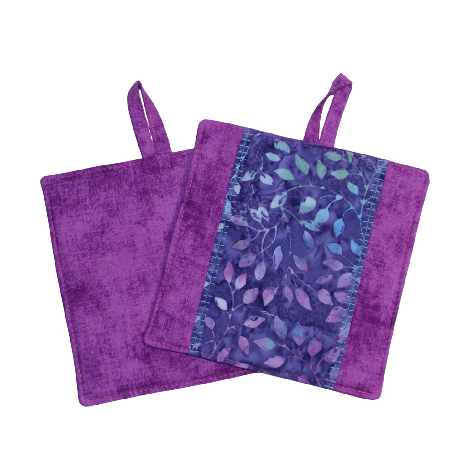 KL804H Grape Leaf Batik Hot Pad