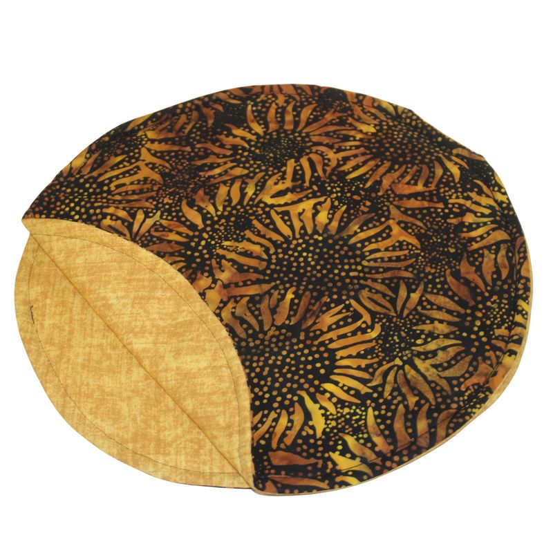 KL867O Sunflower Gold Batik Tortilla Warmer