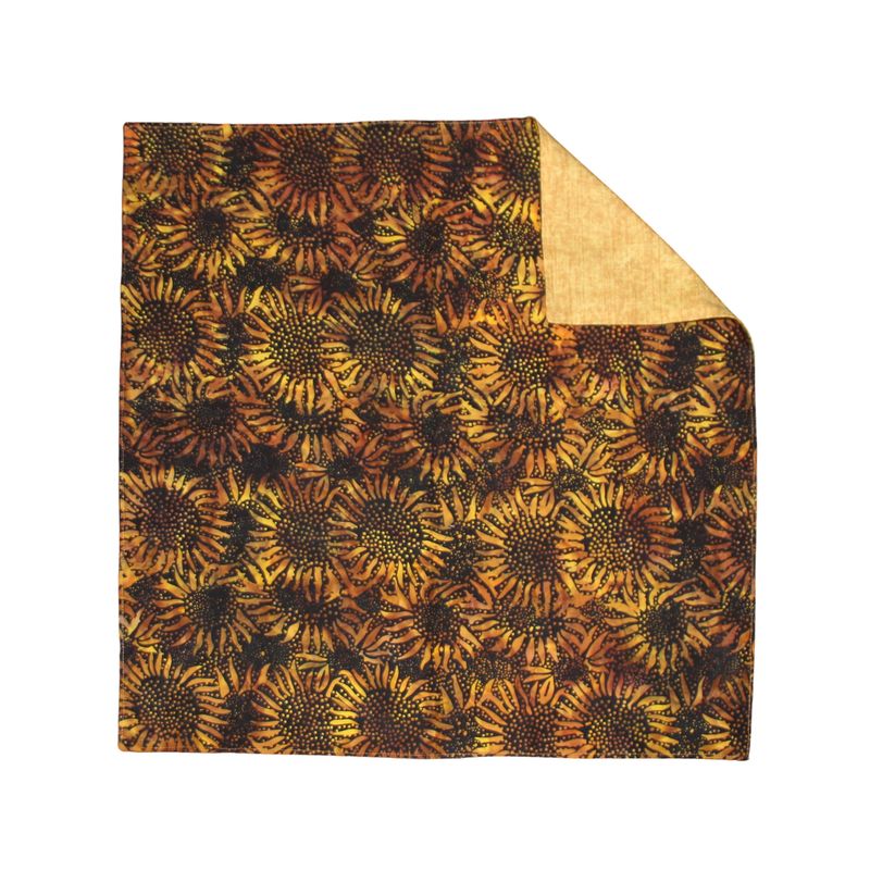 KL867Q Sunflower Gold Batik Table Square