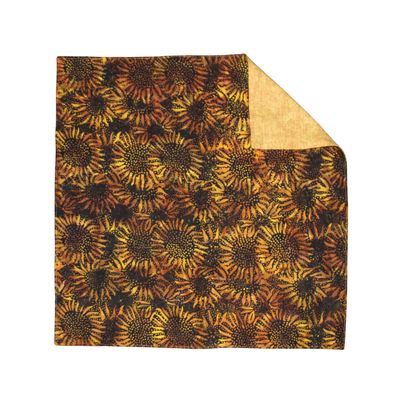 KL867Q Sunflower Gold Batik Table Square