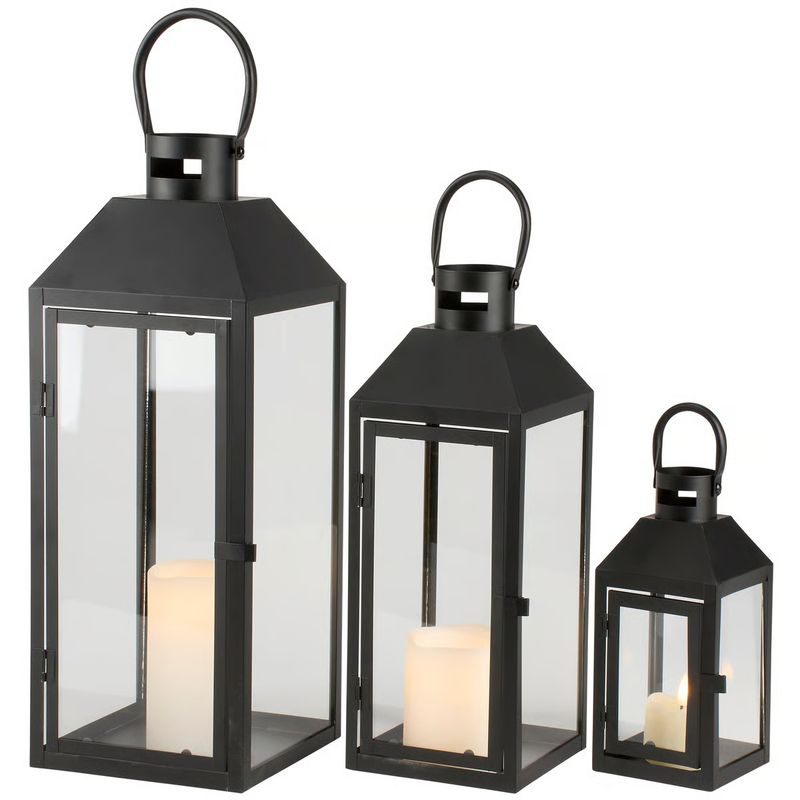 LU312 Black Metal Lantern
