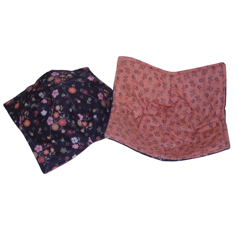 KL895W Brown Floral Bowl Cozy