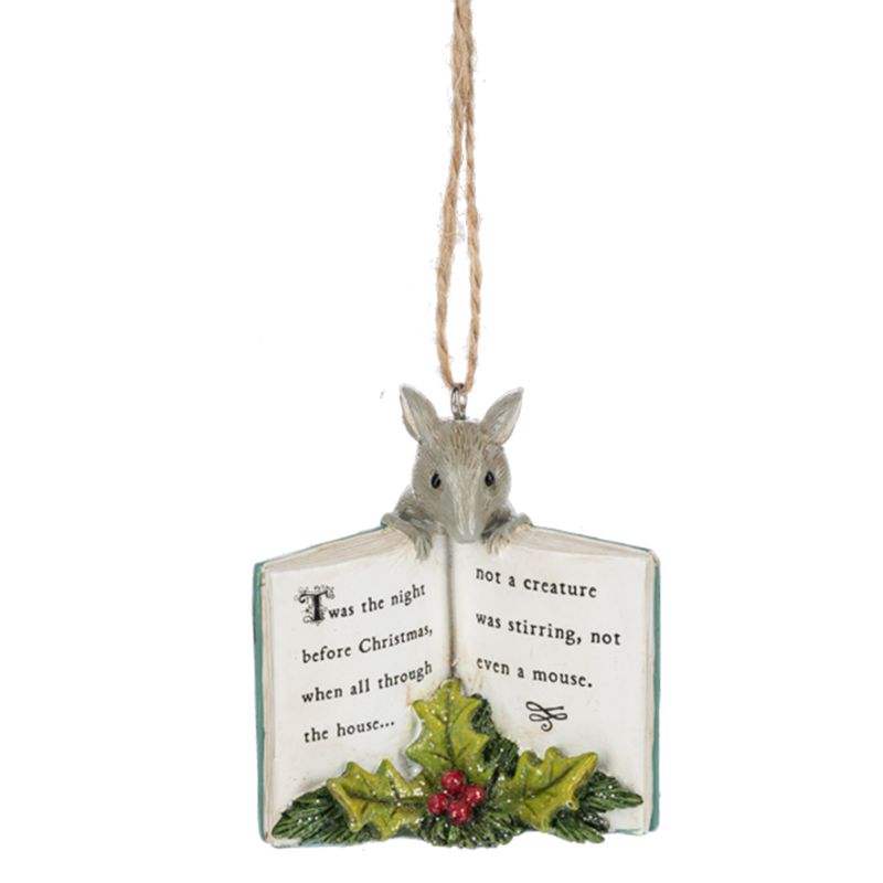 XO741 Mouse with Books Ornie