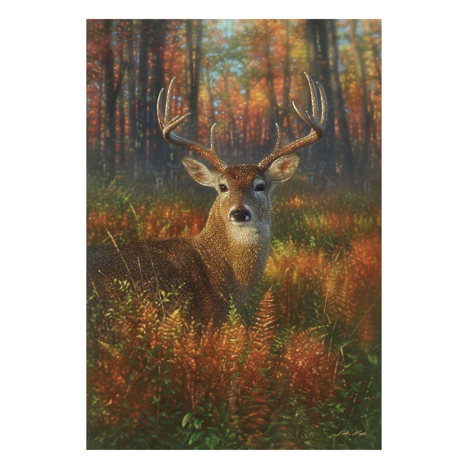 DO315G Fall Deer Garden Flag