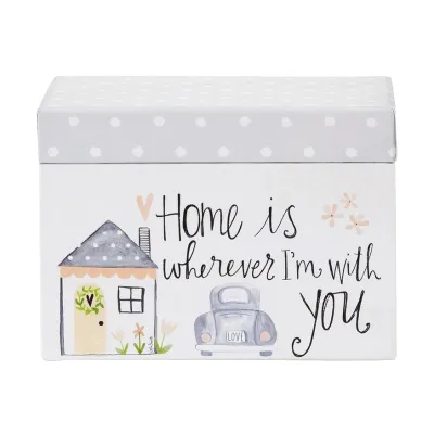 RC602X Home Is Recipe Box