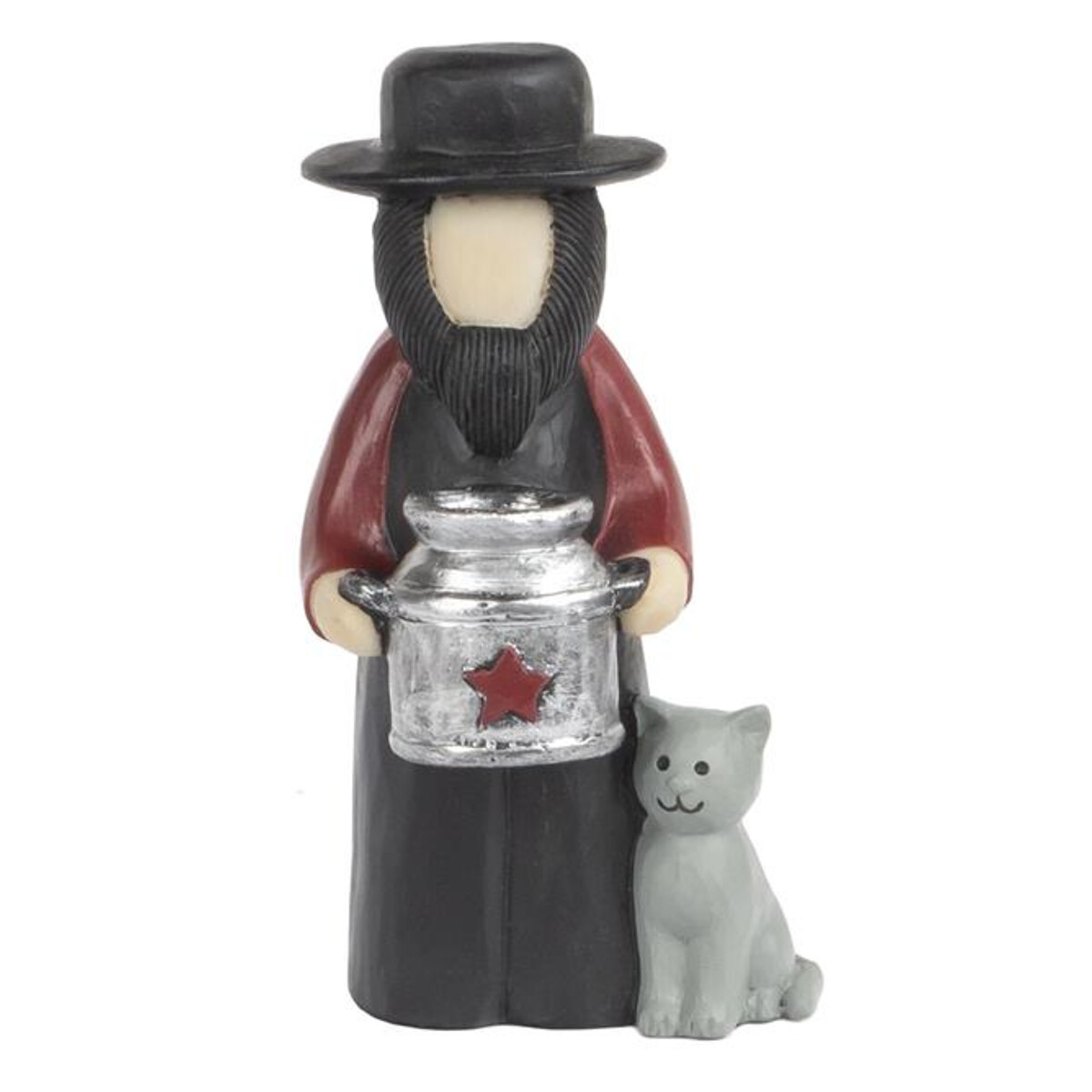 AM104 Milk Man w Cat - Amish Figure