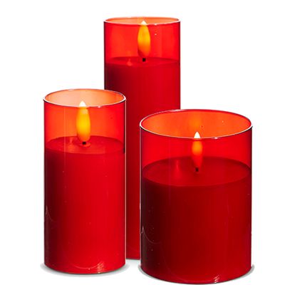 CA189 Red Glass Pillar
